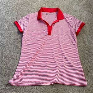 Red Nike Golf Dri-Fit Polo